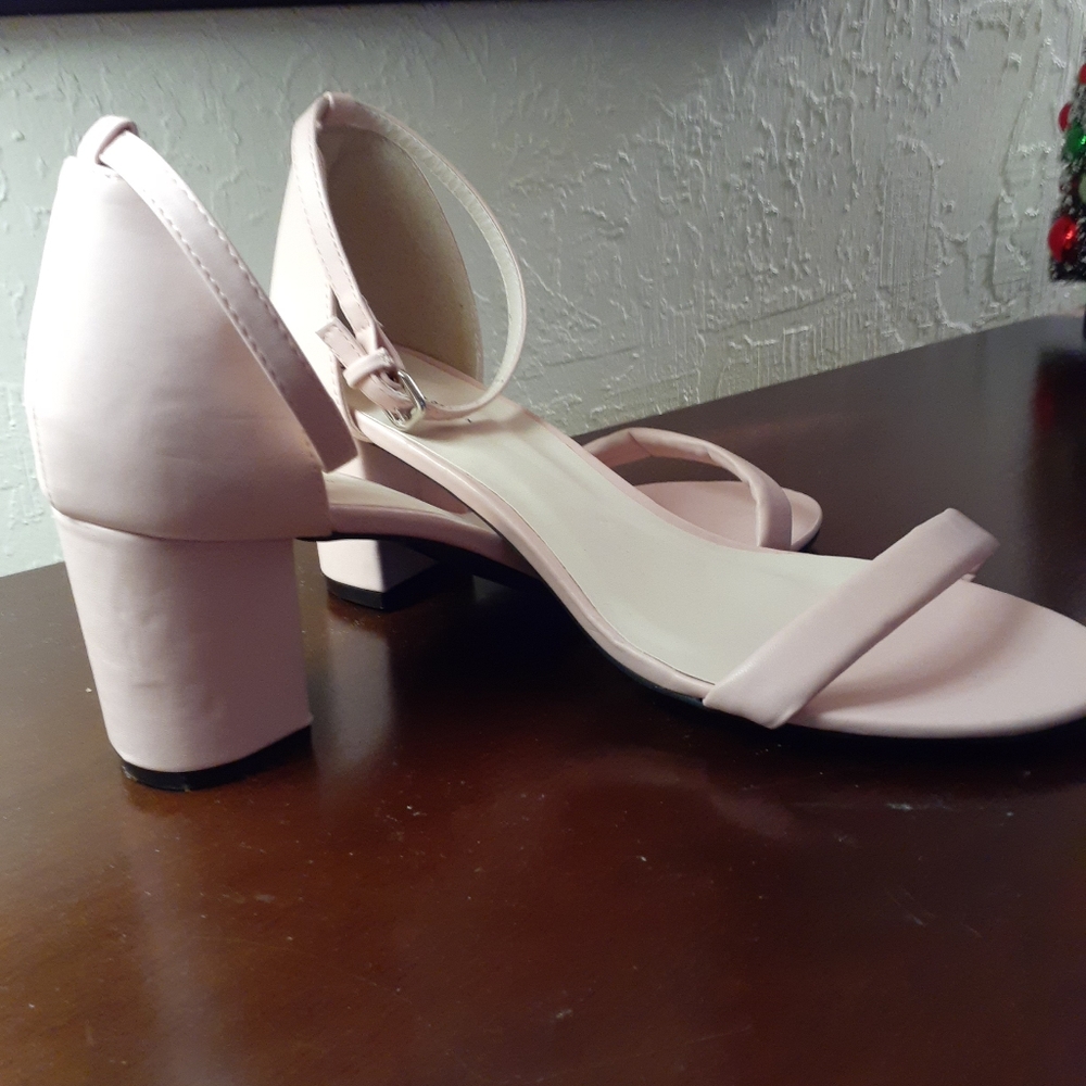 Boston studio wide heel ankle strap